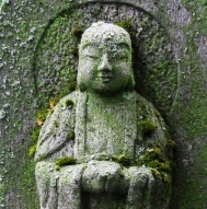 Jizo stone closeup