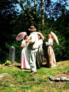 Living History performance at Saar Pioneer Cemetery